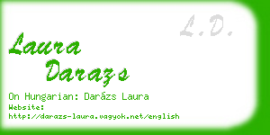 laura darazs business card